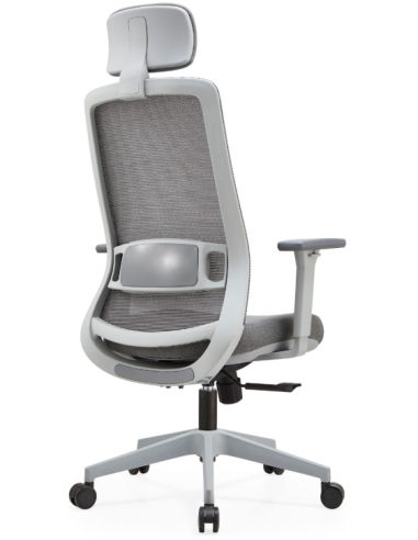 SANSAV CHAIR-10-HB EXECUTIVE HIGH BACK CHAIR  GREY