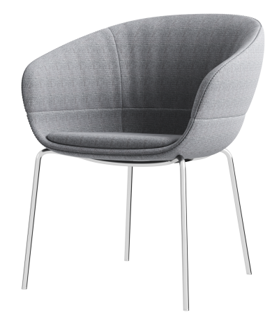 Modern Stylish Grey Chair for Home and Office