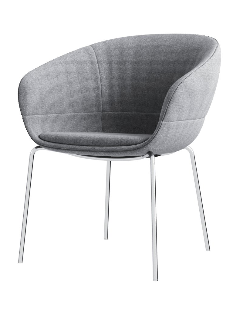 Modern Stylish Grey Chair for Home and Office