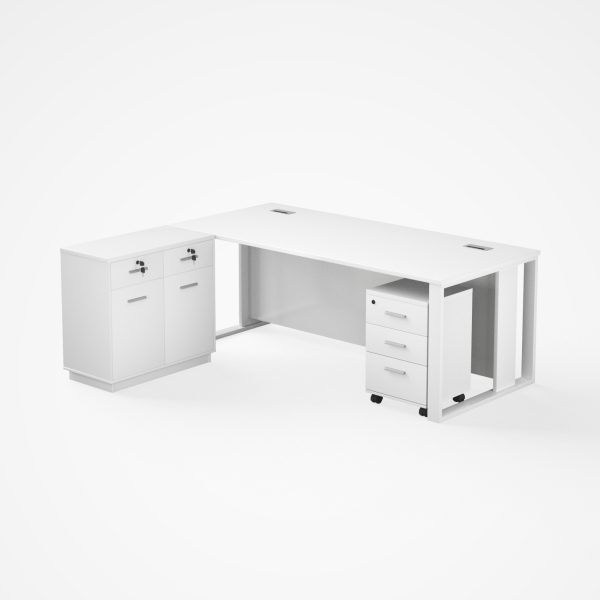 Office Table with Metal Leg