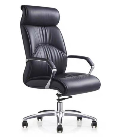 Premium Black Leather Boss Chair for Office Dubai