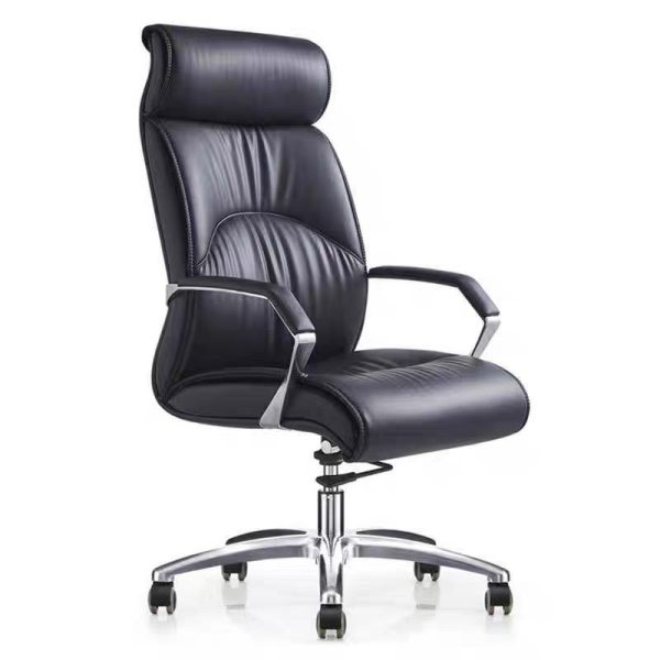 Premium Black Leather Boss Chair for Office Dubai