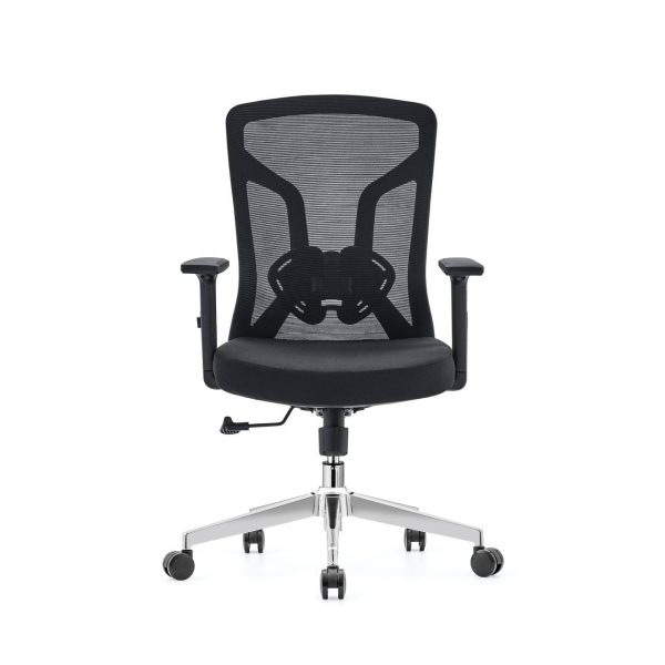 Medium Back Chair with chrome base Multi Lock Mechanism