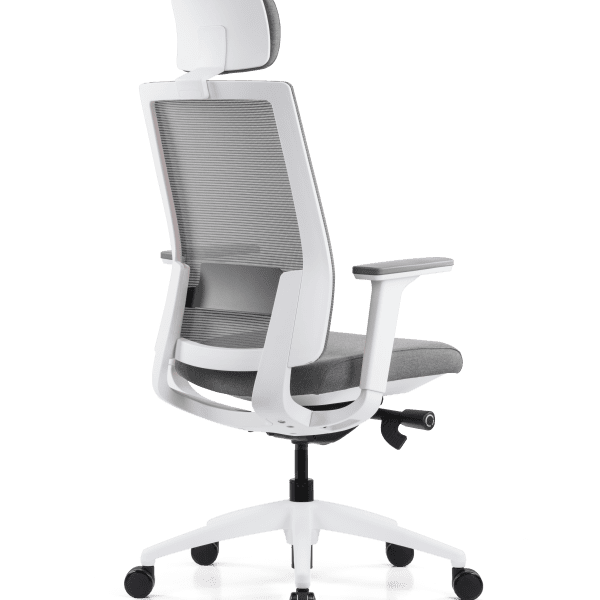 High back office swivel chair with  adjustable&remmovable headrest
