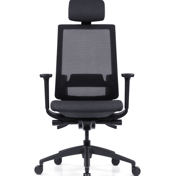 High back office swivel chair with