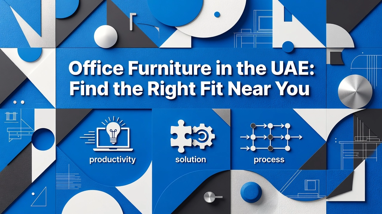 Professional header image for list-based article: Office Furniture in the UAE: Find the Right Fit Near You