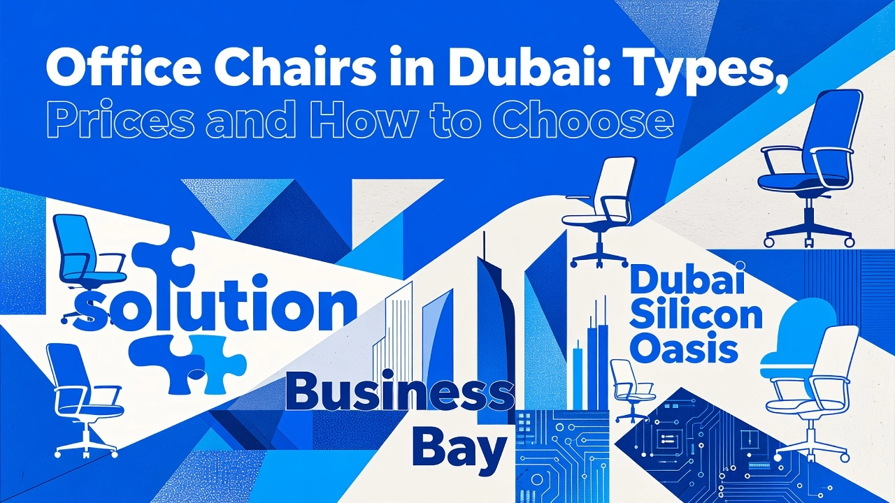 Professional header image for list-based article: Office Chairs in Dubai: Types, Prices and How to Choose