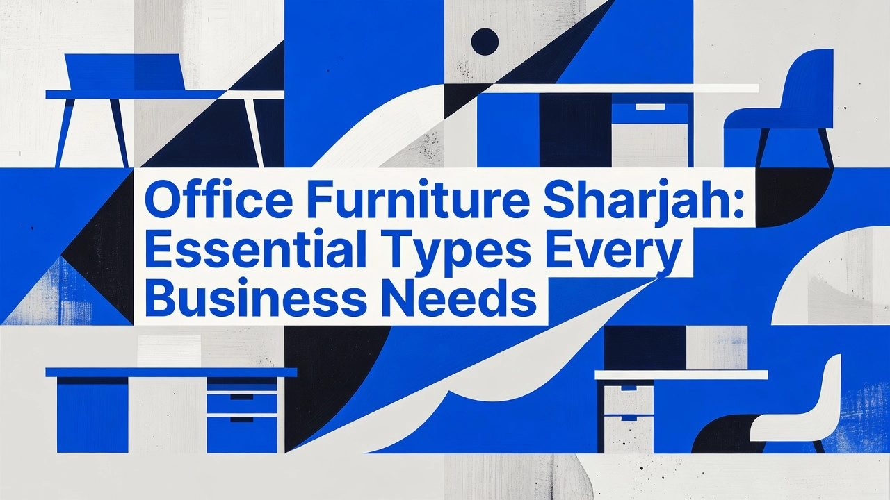 Professional header image for list-based article: Office Furniture Sharjah: Essential Types Every Business ...
