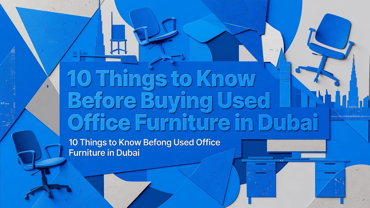 Professional header image for list-based article: 10 Things to Know Before Buying Used Office Furniture in ...