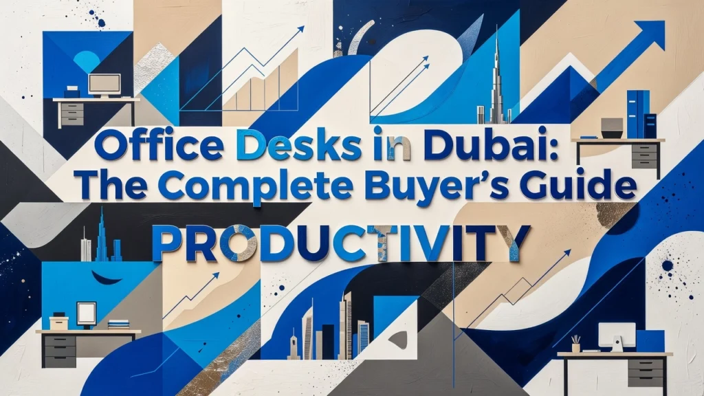 Professional header image for list-based article: Office Desks in Dubai: The Complete Buyer's Guide