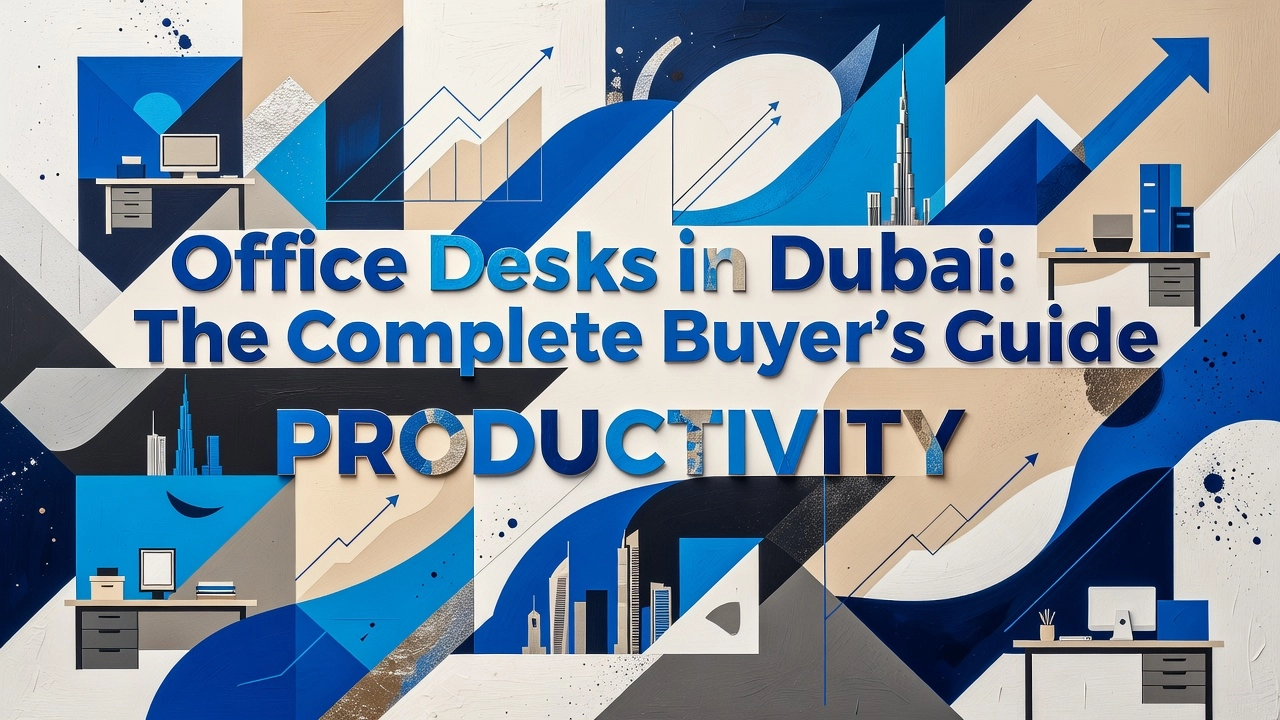 Professional header image for list-based article: Office Desks in Dubai: The Complete Buyer's Guide