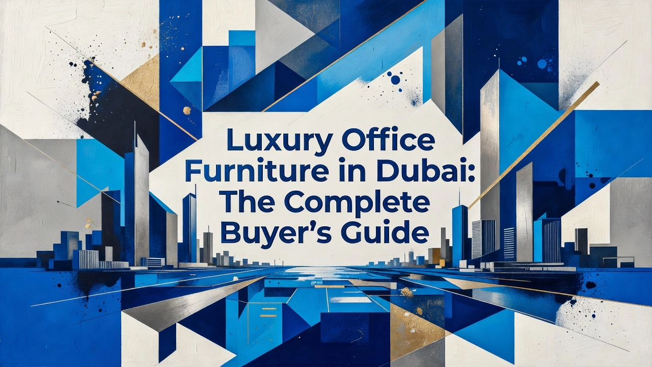 Professional header image for list-based article: Luxury Office Furniture in Dubai: The Complete Buyer's Guide